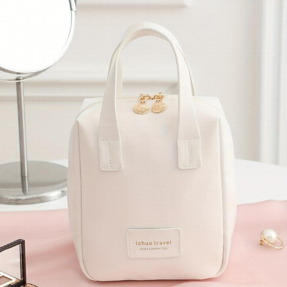 Portable Travel Cosmetic Bag Waterproof Makeup Pouch Zipper Pouch With Handle Travel Cosmetic Organizer For Women