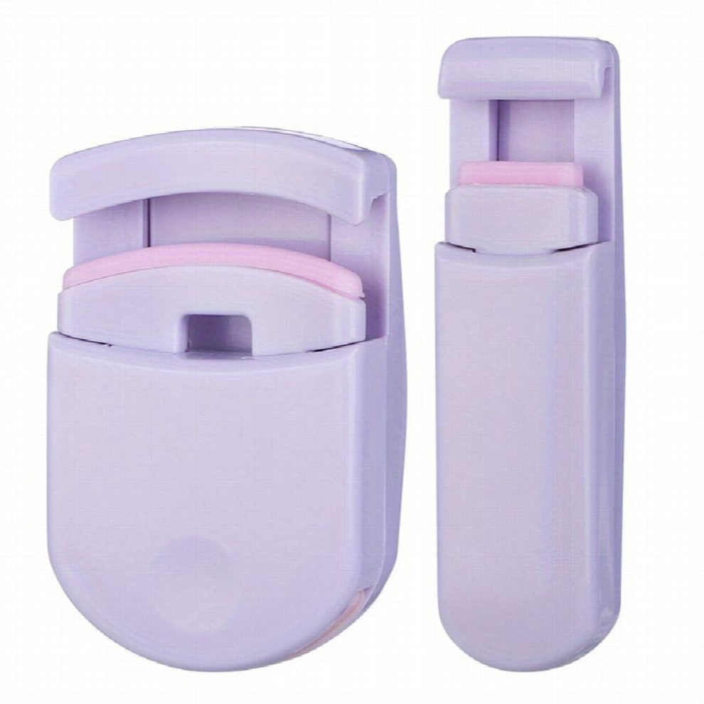 Purple 2Pcs Eyelash Curler Combination Portable Wide Angle Long Lasting Partial Lash Lift Curler Curling Tool Eyelash Clip Eye Makeup Beauty Tool Accessories