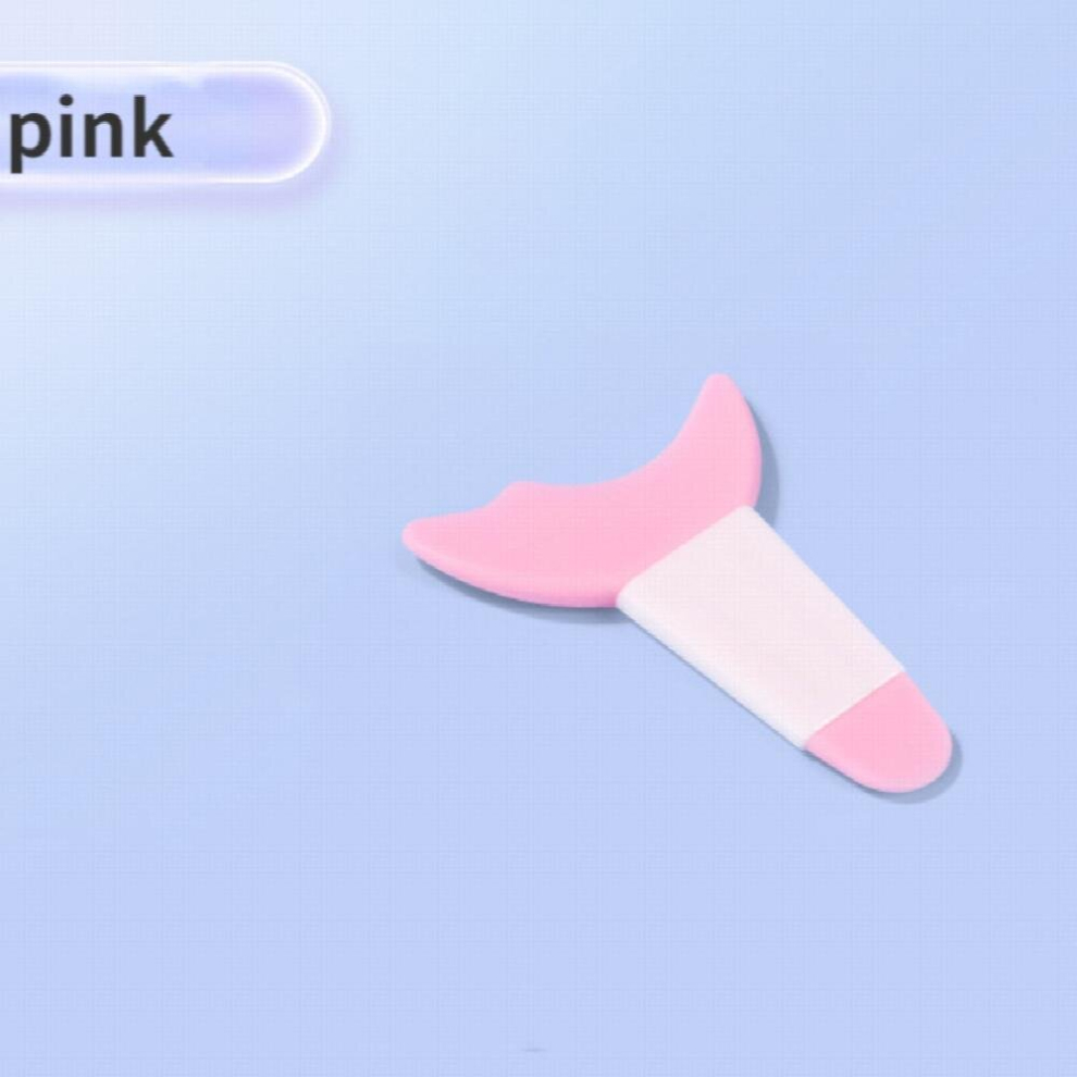 Pink Mascara Eyelash Applicator Shield Eye Makeup Auxiliary Tool Multifunction Reusable Prevent Residue Eye Makeup For Mascara Eyeliner Eyeshadow Silicone