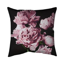 26 x 26 in. Pink Peonies-Double Sided Print Indoor Pillow