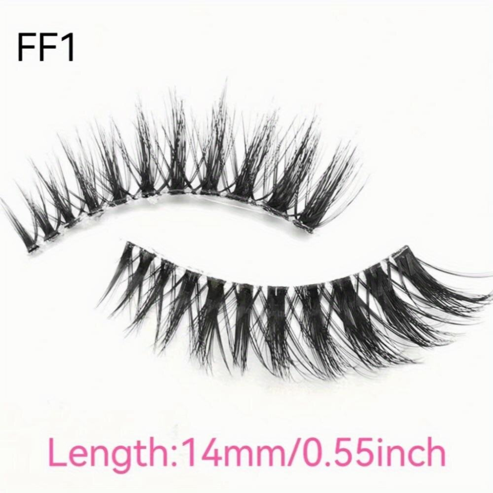 3 pairs 3D Transparent False Eyelashes Multiple Styles for a Natural Look