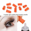 50 100Pcs Universal Eyelash Glue Bottle Blocking tool Replacement Eyelashes Extensions Glue Mouth Head Anti blocking Tool 8