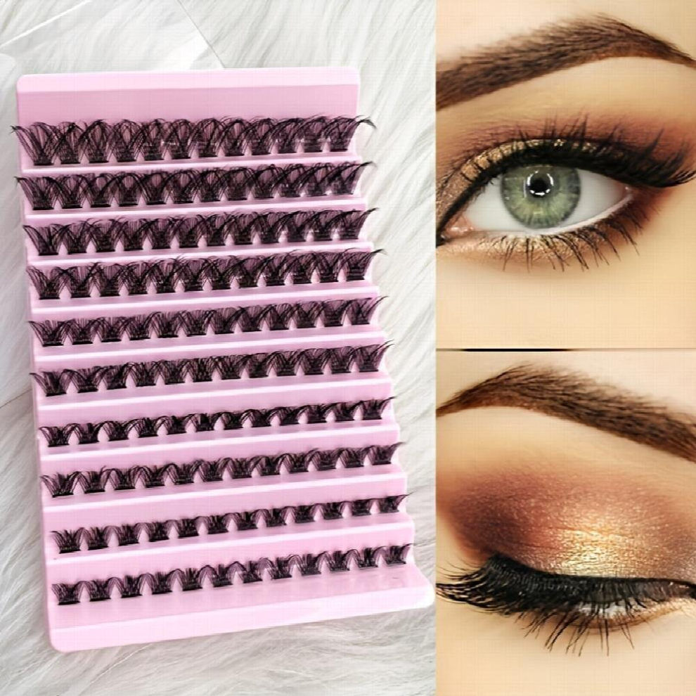 Thick Segmented Lashes Makeup Self Grafting Eyelashes Large Capacity Single Cluster Natural False Eyelashes Extension