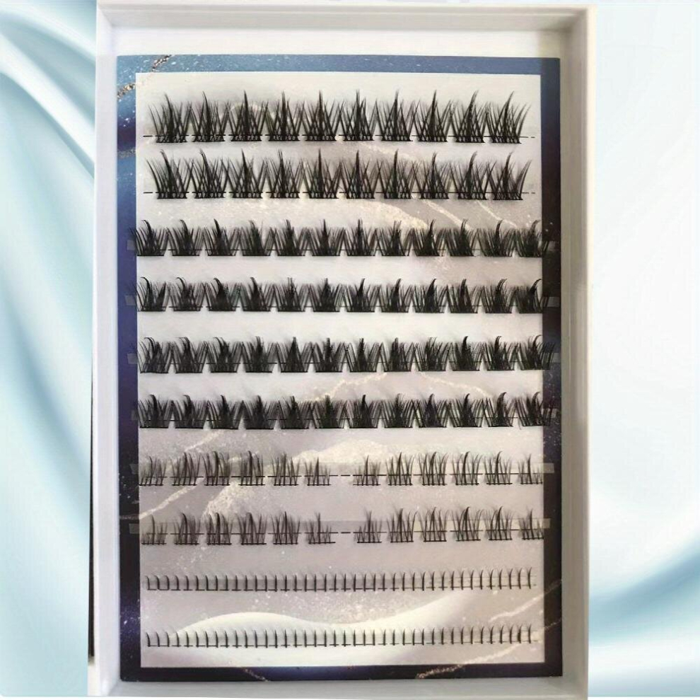 Multicoloured Lower False Eyelashes Natural Diy Cluster Lashes Individual Segmented Lashes Extension For Daily Use