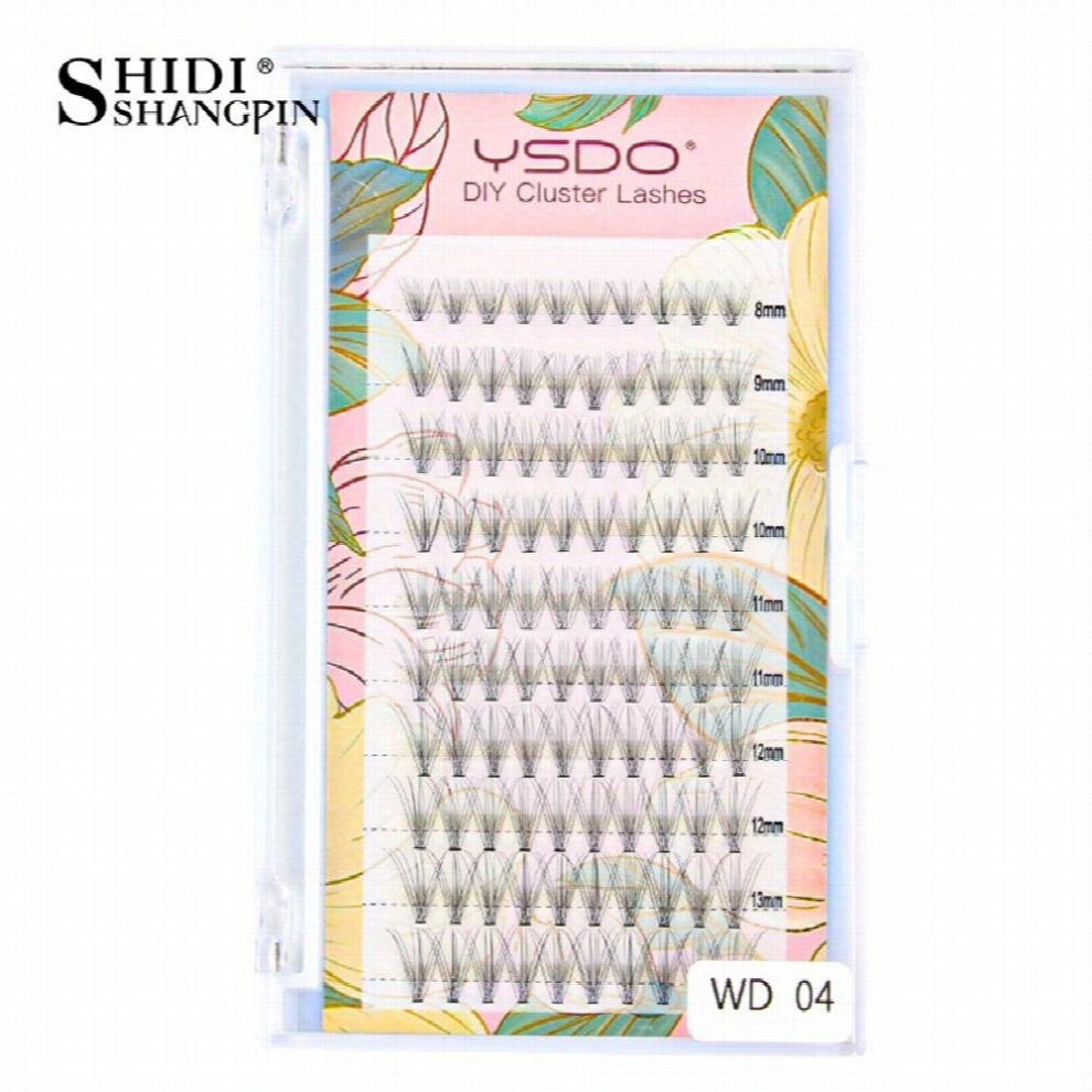 DIY Lash Extension Natural Soft Clusters Lashes Wispy 100pcs C Curling 8mm 13mm Individual Grafted False Eyelashes