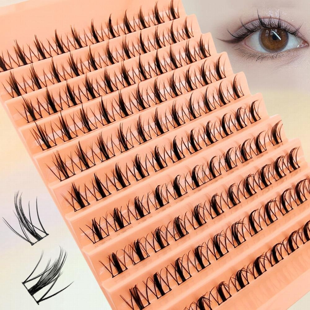 110pcs Clusters Eyelashes Natural Individual Lashes DIY All matched Curling Faux Mink False Eyelashes