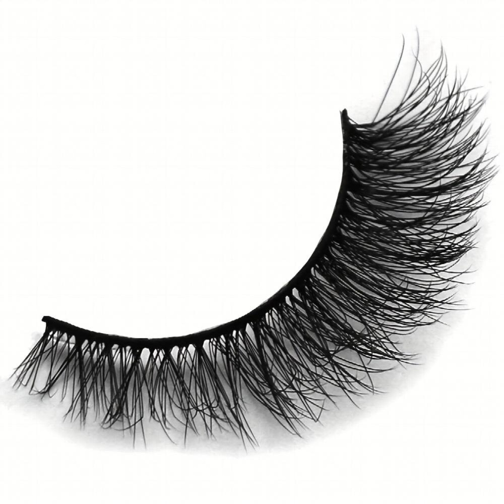 7 Pairs Full False Eyelashes Thick Curling 13mm Fluffy Wispy False Eyelashes Daily Cat Eye End Lengthening Style