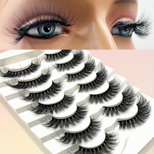 7 Pairs Lashes 3D Mink False Eyelashes Natural Look Thick Soft False Eyelashes 1