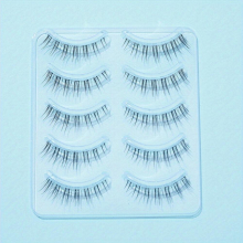 5 Pairs Crisscross False Lashes Natural Look Long Eyelashes Extension Add Natural Volume For Dating Party Cosplay Makeup