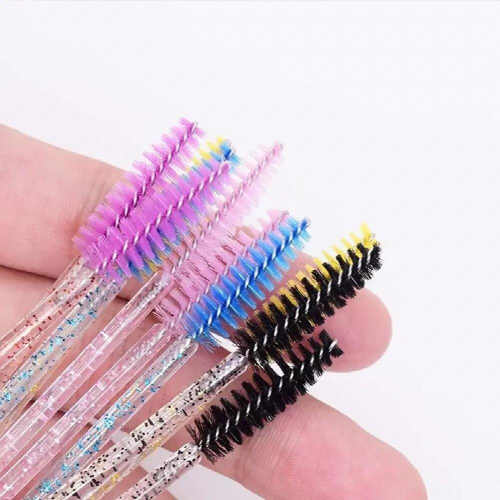 20 Pcs Pack Crystal Eyelash Mascara Brushes Wands Applicator Makeup Kits 2