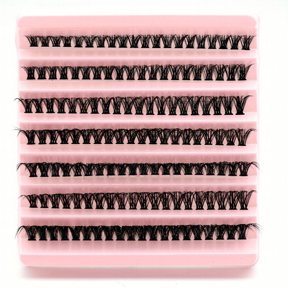 50P Cluster Eyelash Premade Fan DIY Lashes Self Grafting False Eyelashes Individual Lashes Extension 7 Rows