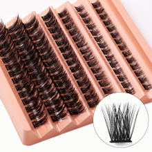 Mixed Lash Clusters 98pcs Individual Lash Extension Soft Natural Look Thick Cluster Lash C Curl False Eyelashes For Home Use DIY Eye Lash Extension