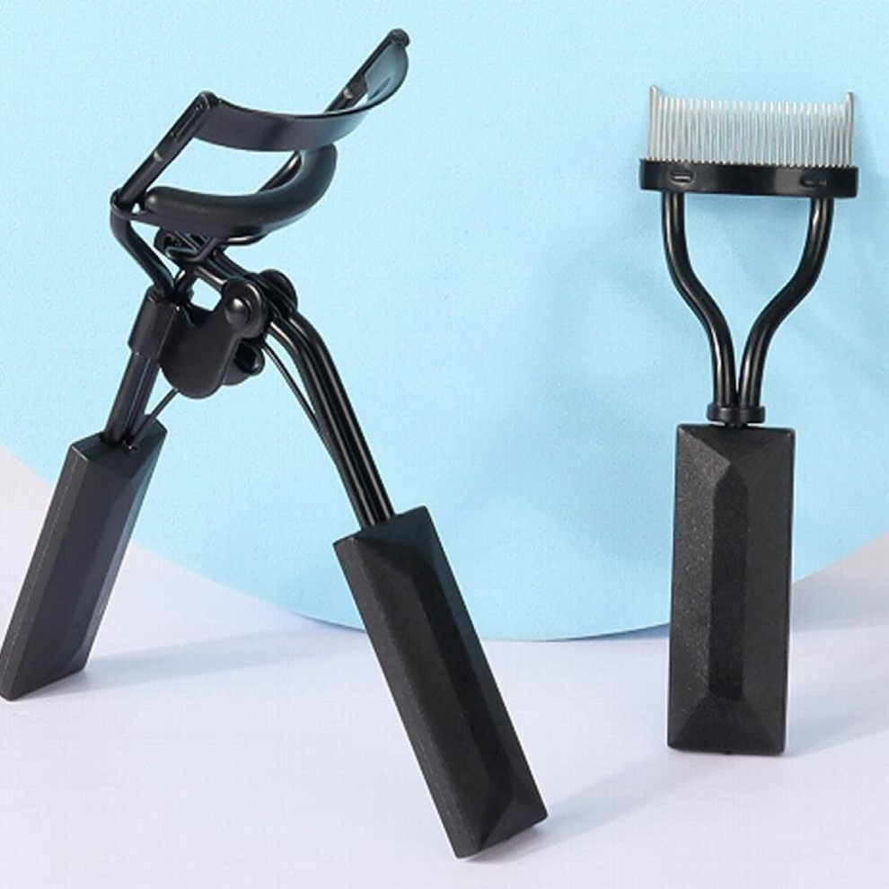 Black Professional Eyelash Curler And Comb Set Perfectly Curled And Groomed Eyelashes Every Time