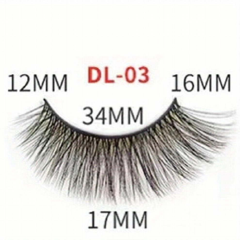 10 Pairs Full Strip Lashes Natural Look Thick False Eyelashes Slender And Fluffy Lashes