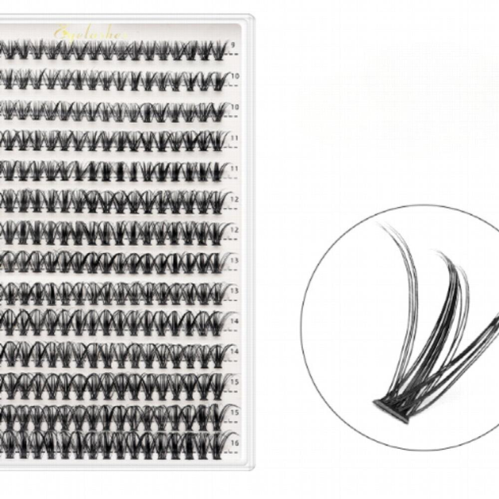 Multicoloured Lash Clusters Diy Eyelash Extensions Durable Easy Wearing Individual Lashes Diy Lash Extensions Reusable Soft Natural False Eyelashes Wispy Lashes Clu