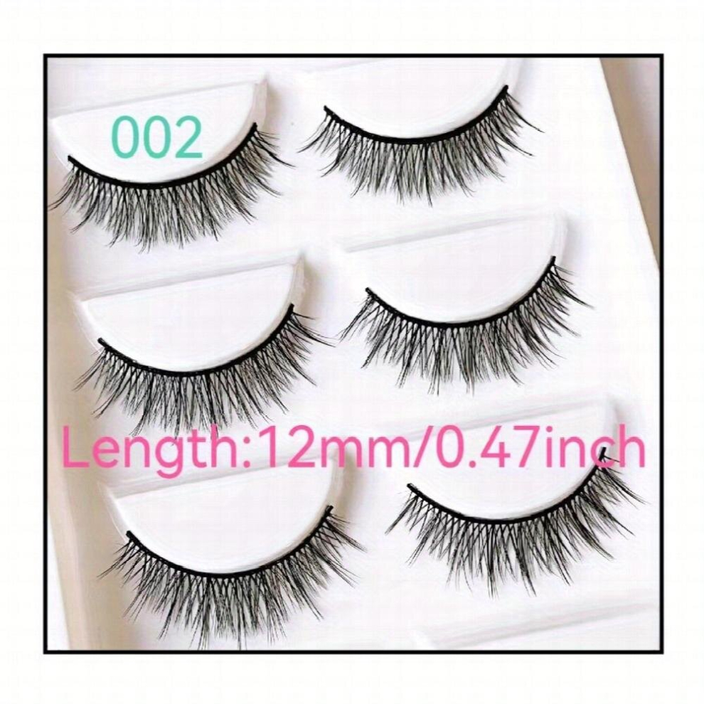 Chemical Fiber False Eyelashes 5 Pairs Curling Layers Eyelashes Messy Cross Segmented Cosplay Lashes
