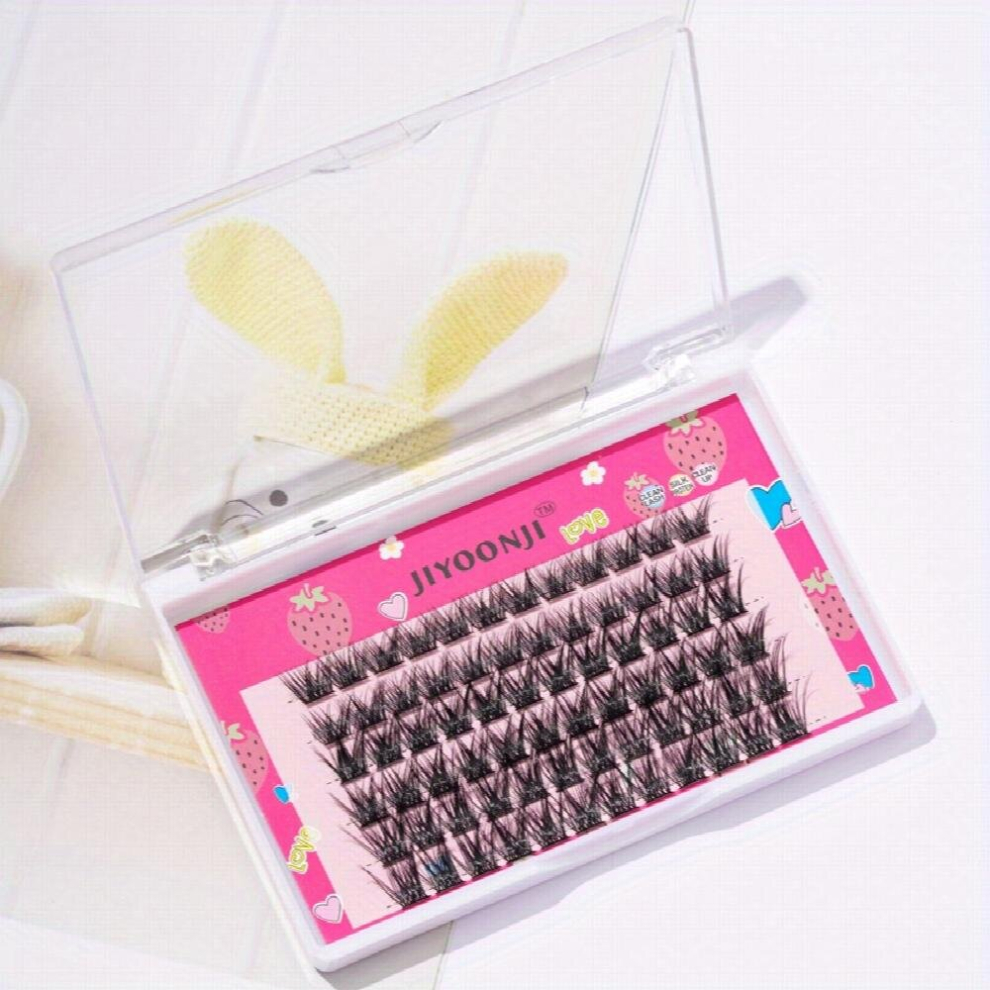 Black Lash Clusters 72 Mini Clusters Individual Lashes Lazy Natural Look Cluster Lash Size Fishtail Crisscross Style False Eyelashes For Home Use Diy Eyelas