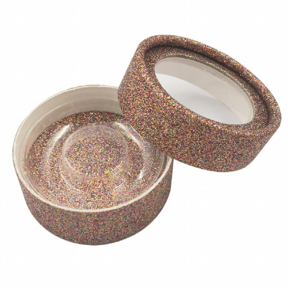 Multicoloured Glittering Mink Eyelash Packaging Box Faux Strip Empty Case For False Eyelashes Container For Mink Lashes