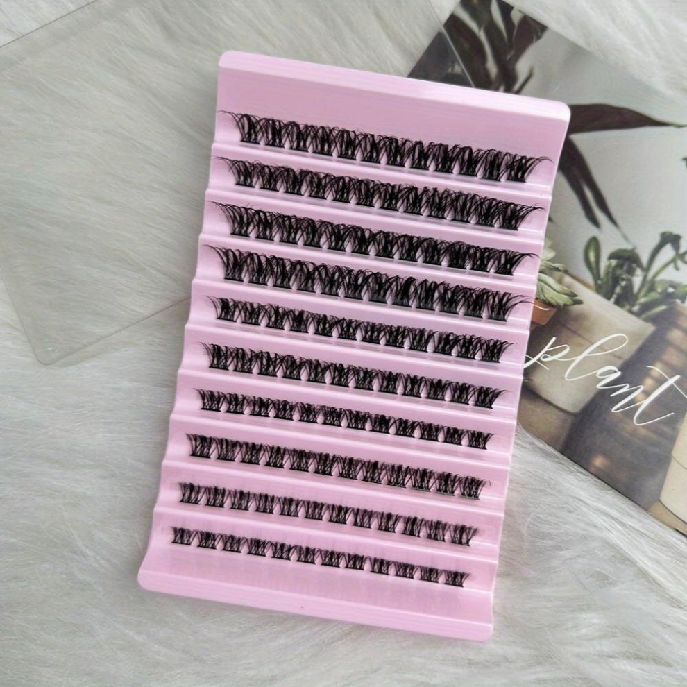 Lash Clusters DIY Eyelash Extensions 120 Clusters D Curl Mange Volume Individual Lashes Cluster DIY At Home