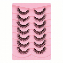 7 Pairs False Eyelashes Fluffy Natural Look Comfortable Lashes Daily Simulated Volume Eyelashes