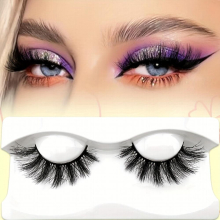 1 Pair Full False Eyelashes 19mm Cat Eye Look Volume Natural Look Faux Mink Lashes Eye End Lengthening Strip False Eyelashes