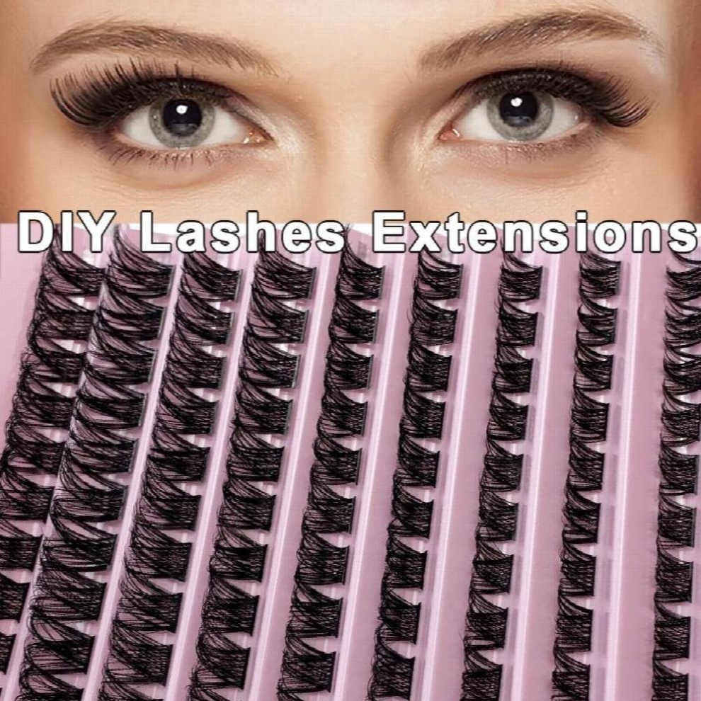 Multicoloured Diy Cluster Lashes 120 Volume Natural Segmented Eyelashes Bundles Eyelash Extension Individual Lashes Eyelashes Pack