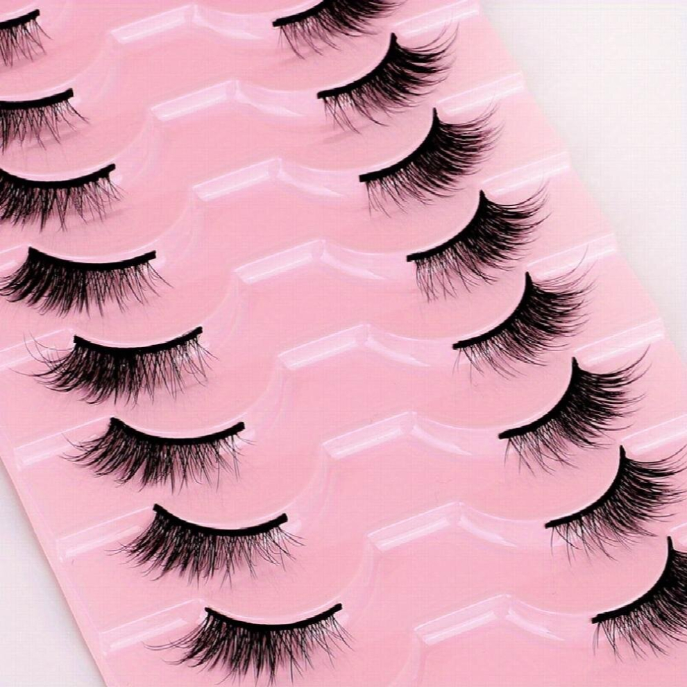 Half Eye Lashes 10 Pairs Fox Eye Makeup False Eyelashes Faux Mink Charming Lashes