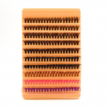40P Cluster False Eyelashes Colorful D Curling DIY Self Grafting Lashes Extension Mixed Style Natural Look Lashes