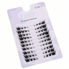 Fox Eye Lash Clusters 10 Rows Mini Clusters Individual Lashes Natural Look Cluster Lash False Eyelashes For Home Use DIY Eyelash Extension