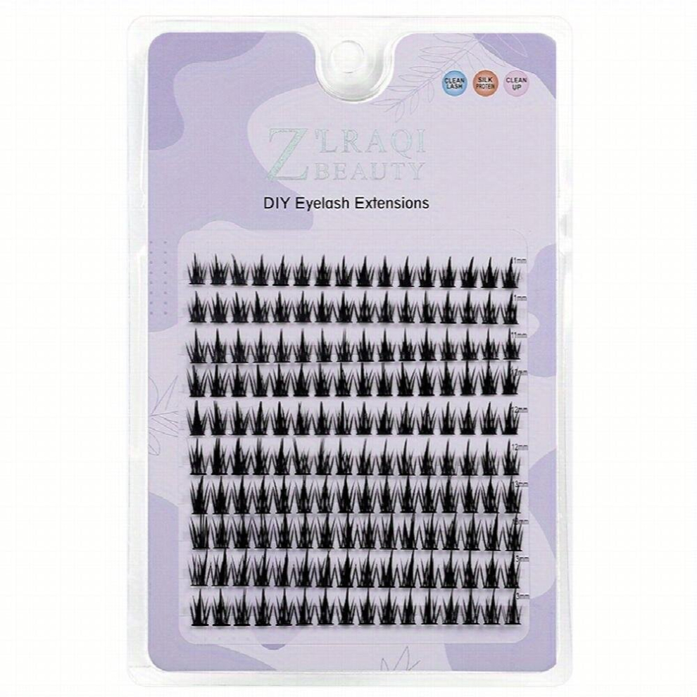 10 Rows Cluster Lashes Sunflower Wheat Ear False Eyelashes Natural Thick Self Grafting Eyelashes Novice Segmented Lashes Extension