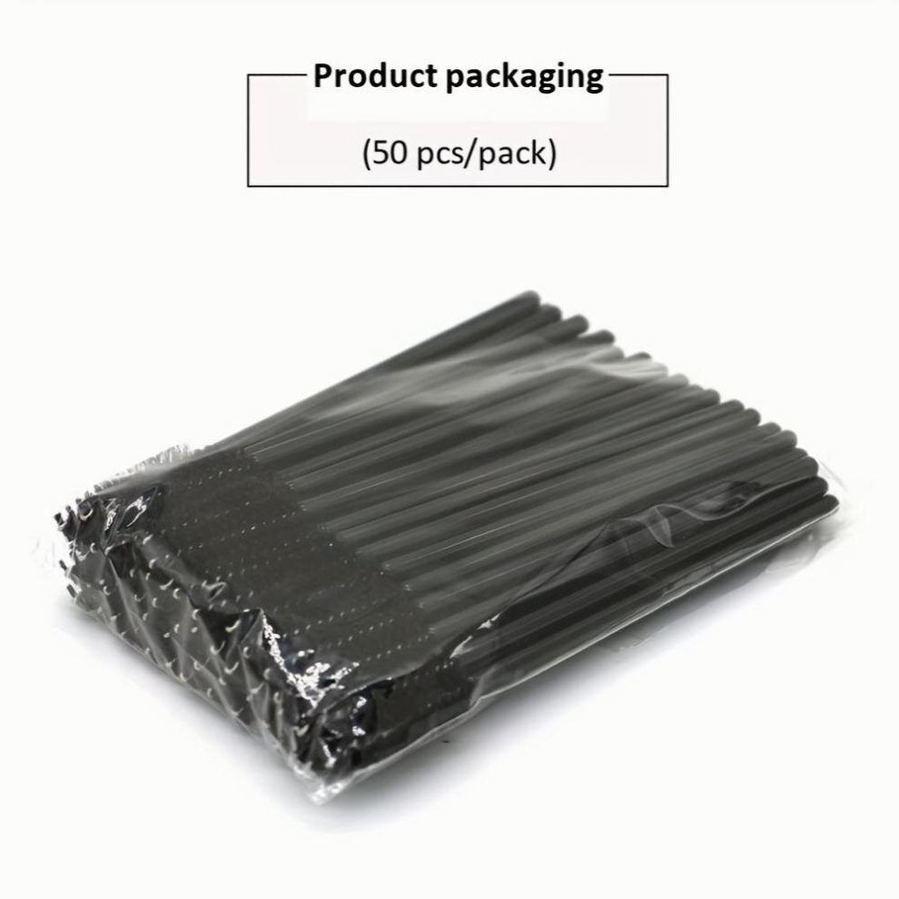50 Pcs Eyelash Extension Brush Mascara Applicator Brush False Eyelashes Makeup Brush Mascara