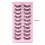10 Pairs Segmented False Eyelashes Daily Curling Thick Simulated Natural Look False Eyelashes 1