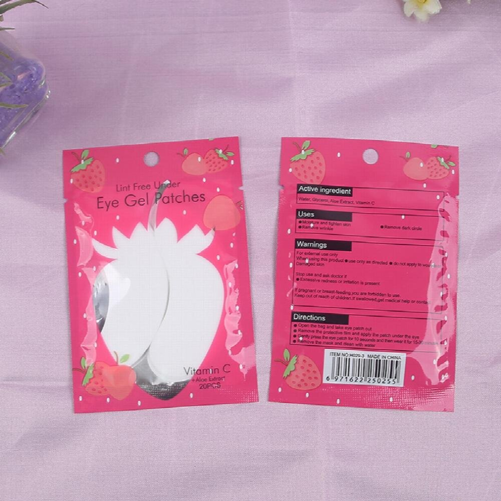 20 Pcs Eyelash Pads Lint Eye Patches Make Up Tools Grafting Lash Extensions Paper Under Eye Pads