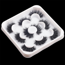 Fluffy False Eyelashes Lashes Mink Fluffy Mink Eyelashes Natural Look Mink Lashes Faux Mink Strip Lashes Pack 5 Pairs Mega Volume Extensions Long Eye