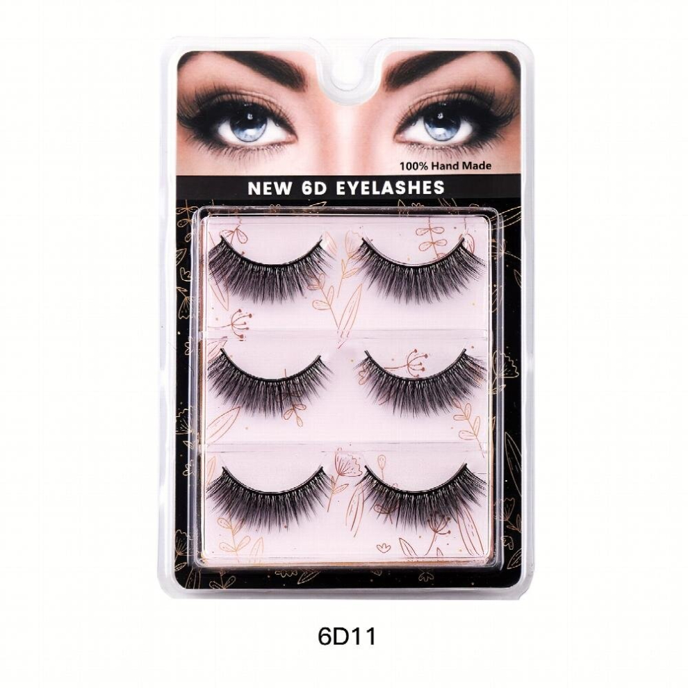 5 Pairs False Eyelashes Fluffy Natural Strip Lashes 6D Volume False Eyelashes Messy Layered Eyelashes