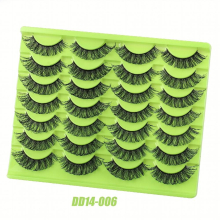 14 Pairs Natural Lashes Fluffy Wispy Natural Look False Eyelashes 3D Effect Volume Lightweight Curly Eyelashes Extension