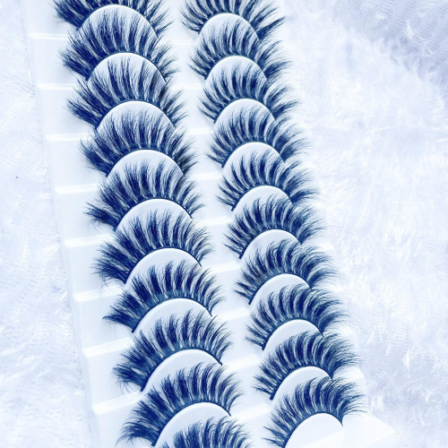 False Eyelashes Natural Look 8D Fluffy Volume Lashes 8 16mm Curly Strip False Eyelashes 2