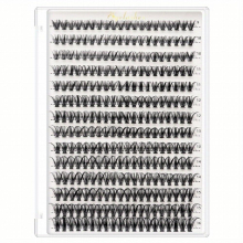 14 Rows 9 16mm Lash Clusters Mini D Curl Individual Lashes Wispy Soft Natural Look Cluster Lash Mixed False Eyelashes For Home Use DIY Eyelash Extensi
