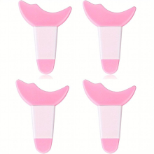 4 Pcs Mascara Eyelash Guard Applicator Double Head Guard Tool Eyelash Eyeshadow Auxiliary Guard Tool Pads Silicone Reusable Eyelash Guide Prevent Eyel