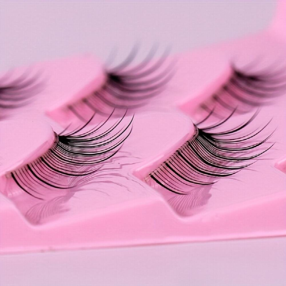10 Pairs Manga Lashes Natural Wispy Cosplay Lashes Extension Style Makeup False Eyelashes
