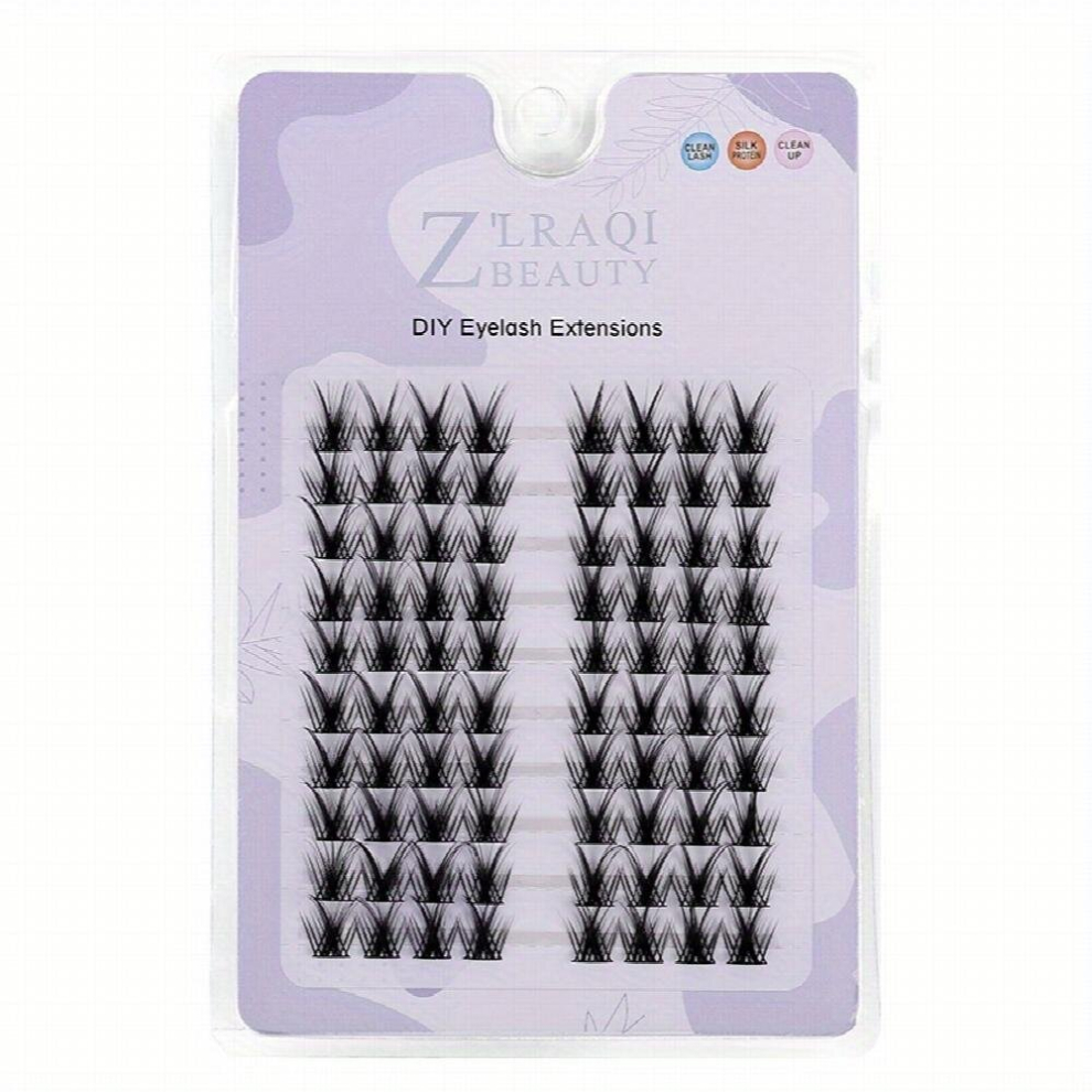 Large Capacity Segmented False Eyelashes Individual Lashes DIY Cluster Lashes Extension Natural Thick Self Grafting Eyelashes At Home