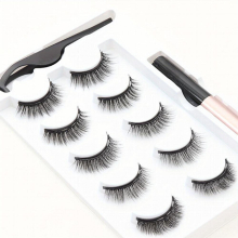 5 Pairs Eyelash Extension Kit Magnetic Eyelashes Glue Eyelashes Natural Look