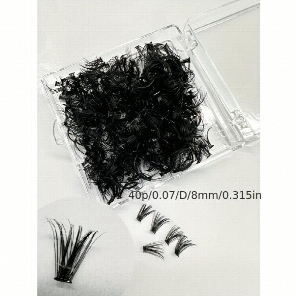 500pcs Cluster Lashes 30D Fair Lashes DIY Self Grafting False Lashes Natural Simulated Cluster Japanese And Manga Eye False Eyelashes