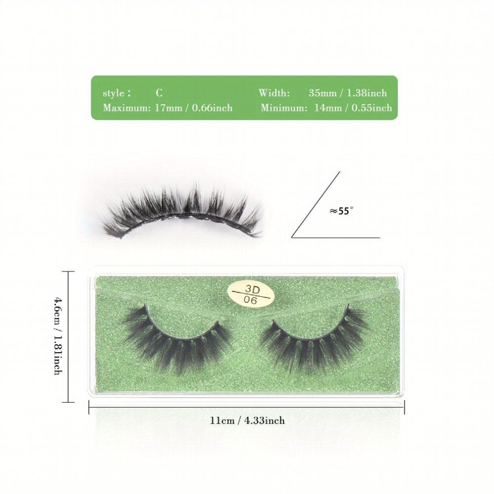 Multicoloured 3D Lashes 4 Layers False Eyelashes Thick Fluffy False Lashes Extension Makeup 10 Styles