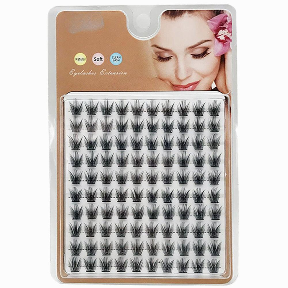 Lash Clusters DIY Eyelash Extensions 100 Clusters Lashes Mega Volume Individual Lashes Eyelash Clusters Extensions Wispy Lashes Cluster DIY At Home