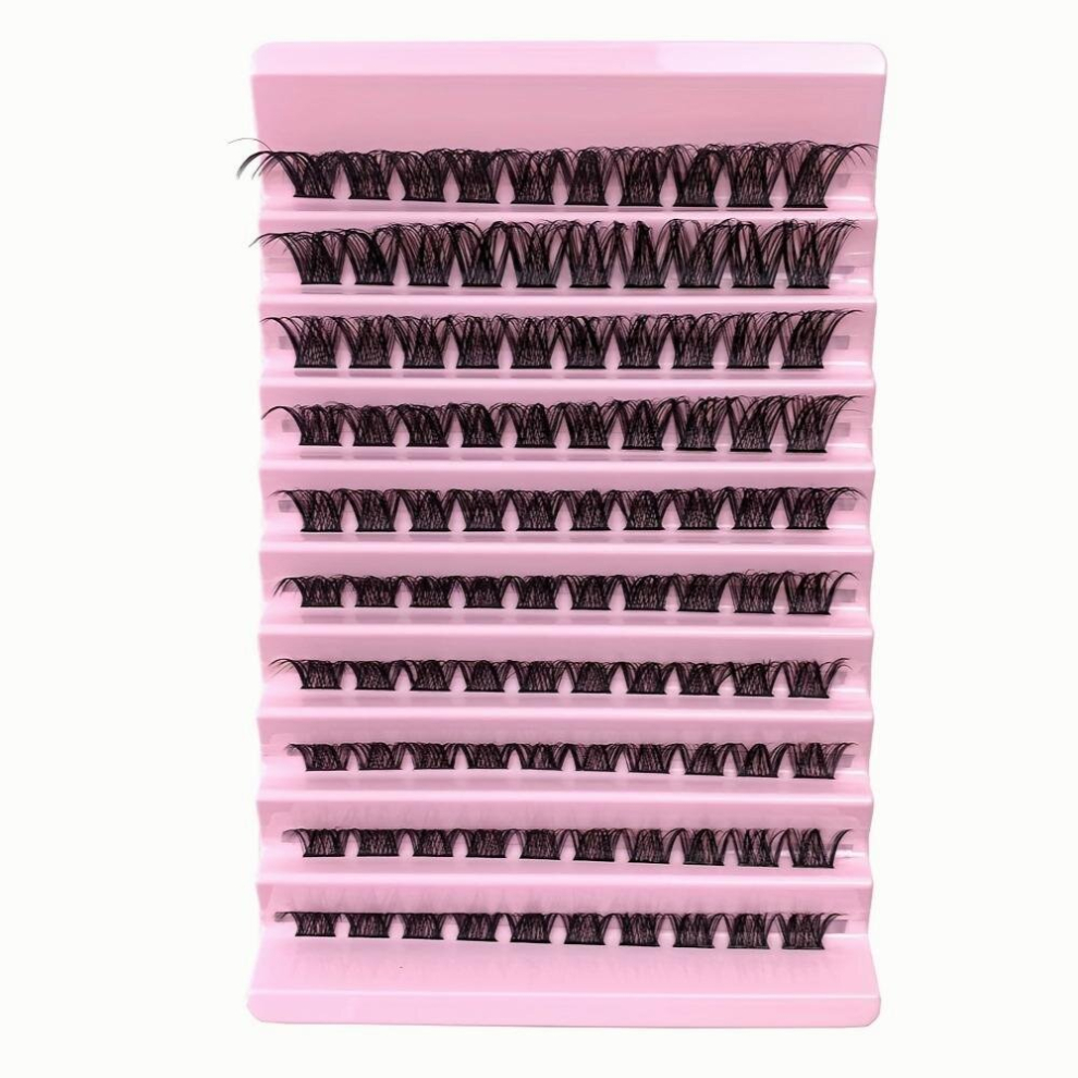 100pcs Mix D Curl Cluster Lashes Individual Lashes Lash Extensions Clusters Lashes Soft&Natural Invisible False Eyelashes Individual Clear DIY Eyelash