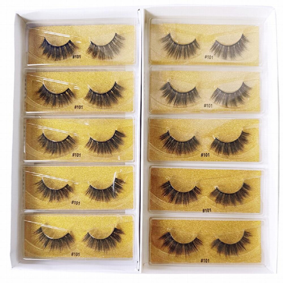False Eyelash Set 10 Pairs Natural False Eyelashes Mink Eyelashes Makeup Eyelashes Set For Perfect Look