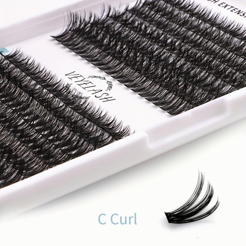 Multicoloured 30D 40D Individual Lashes 280Pcs Cluster Lashes Diy Lash Extension 8 16Mm Mix Length Wispy Cluster Reusable False Eyelashes