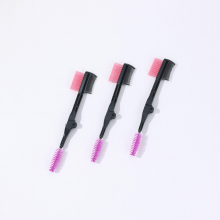 1pc 3pcs Portable Eyebrow Eyelash Brush Dual Comb Extension Brush Folded Cosmetic Makeup Tool