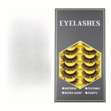 10 Pairs 18mm Fluffy Wispy False Eyelashes D Curl Faux Mink Lashes 3D Natural Look Strip Lashes Extension For Daily Party Work Dating Makeup